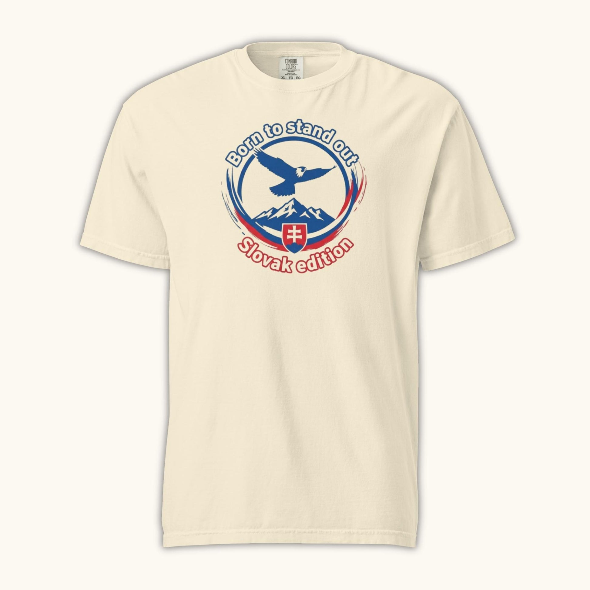 Slovak eagle t-shirt with Tatra Mountains – Born to Stand Out design