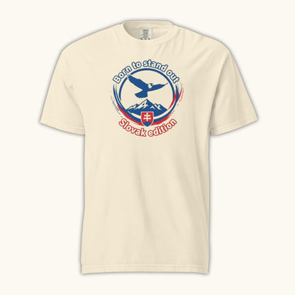 Slovak eagle t-shirt with Tatra Mountains – Born to Stand Out design