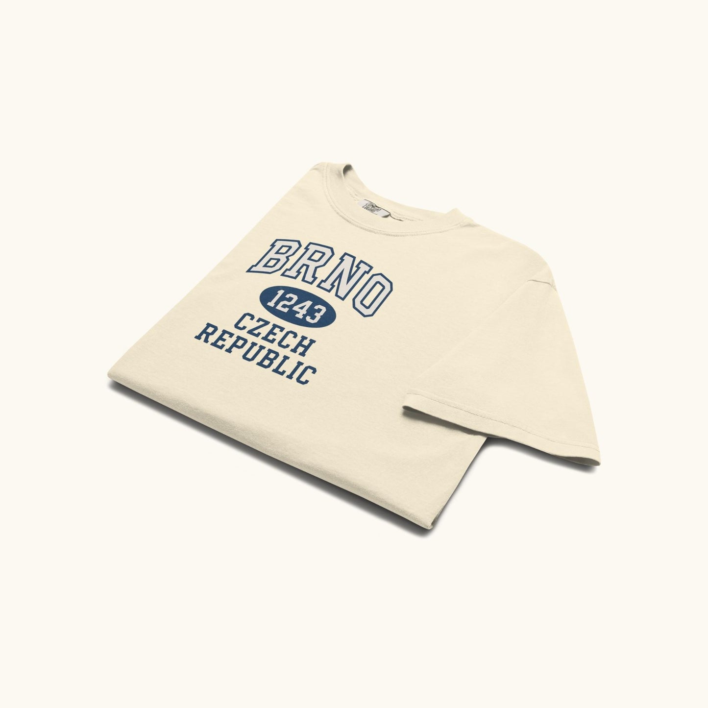 Unisex Brno 1243 Czech Republic T-shirt with collegiate style typography
