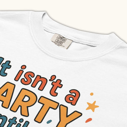 Funny Czech Utopenci party t-shirt with cartoon sausage jar design