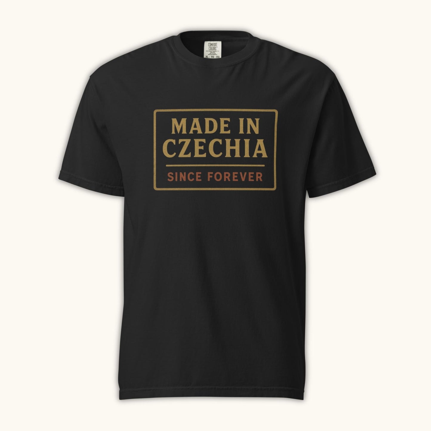 Men’s t-shirt with “Made in Czechia Since Forever” vintage heritage design
