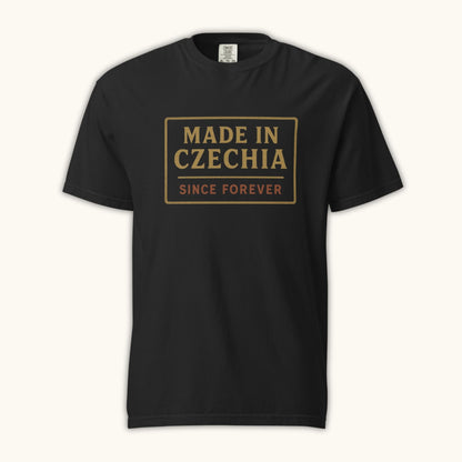 Men’s t-shirt with “Made in Czechia Since Forever” vintage heritage design
