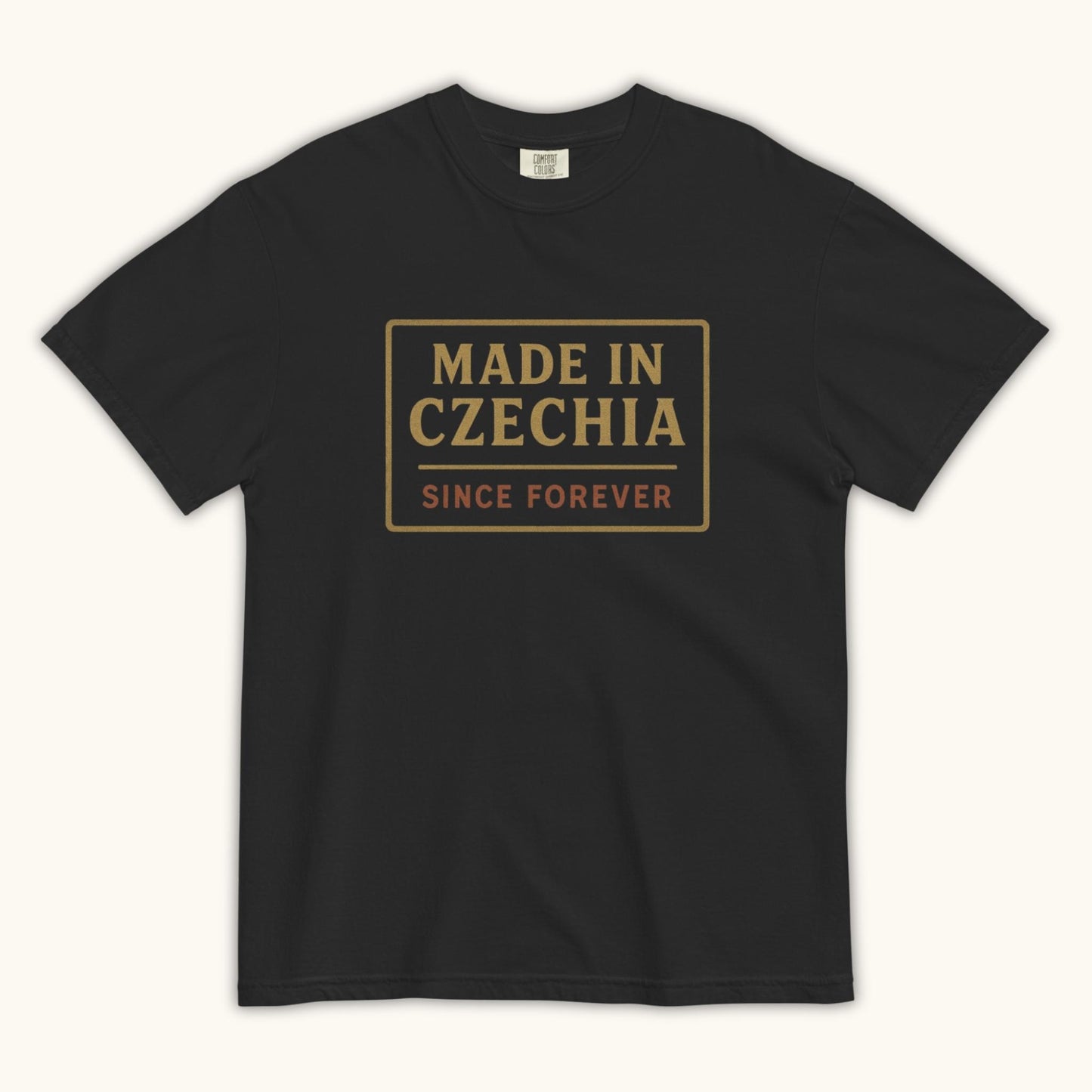 Men’s t-shirt with “Made in Czechia Since Forever” vintage heritage design

