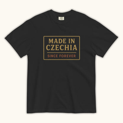 Men’s t-shirt with “Made in Czechia Since Forever” vintage heritage design
