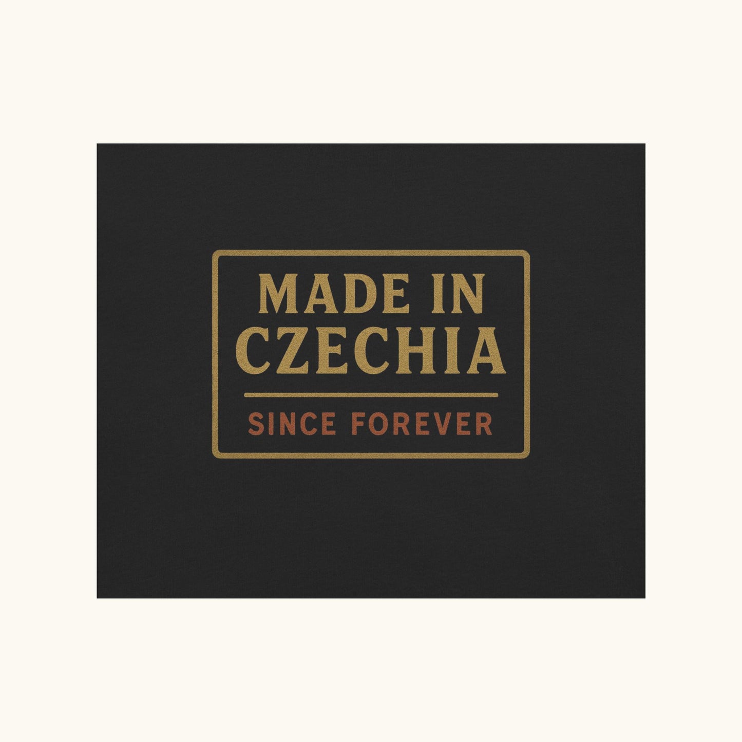 Men’s t-shirt with “Made in Czechia Since Forever” vintage heritage design
