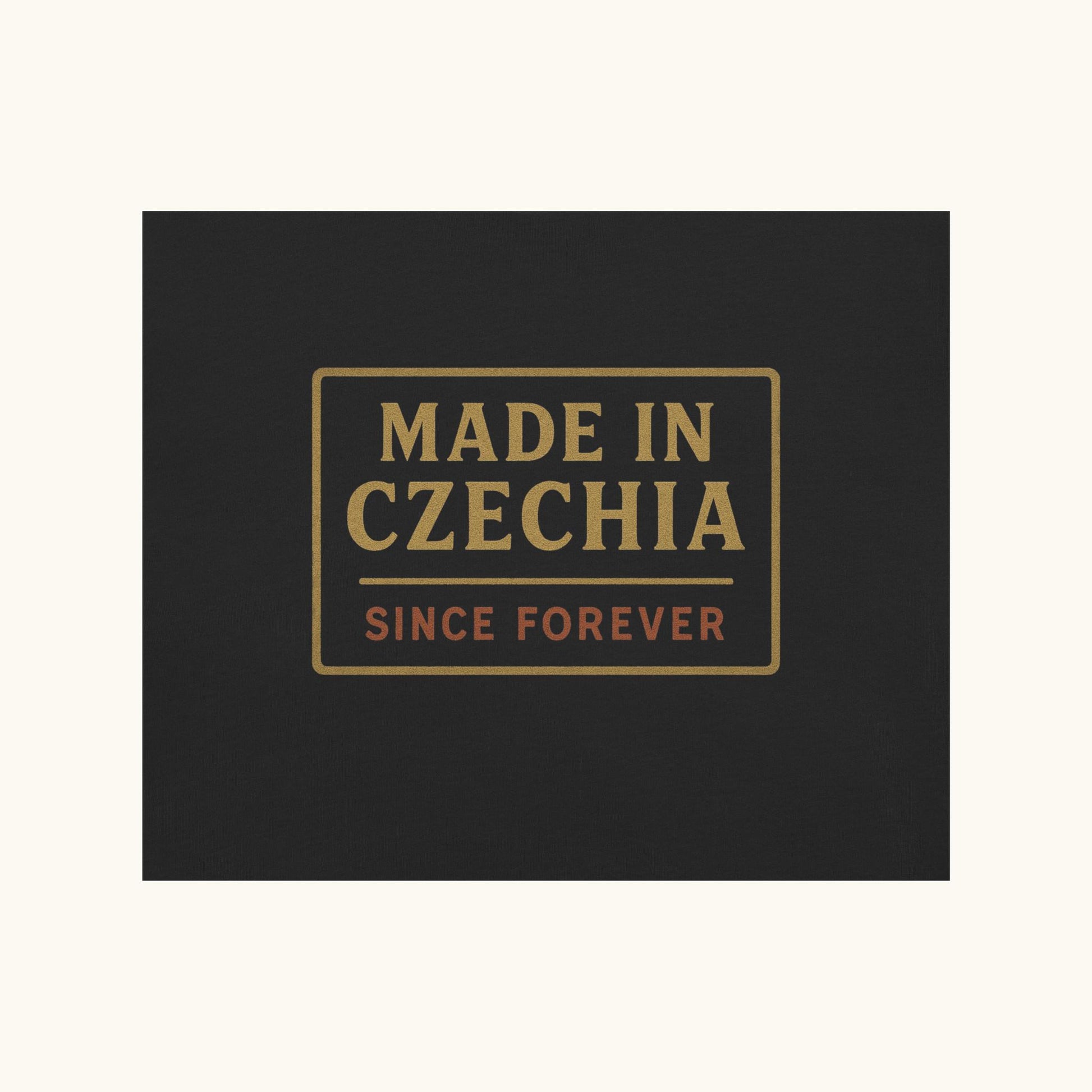 Men’s t-shirt with “Made in Czechia Since Forever” vintage heritage design
