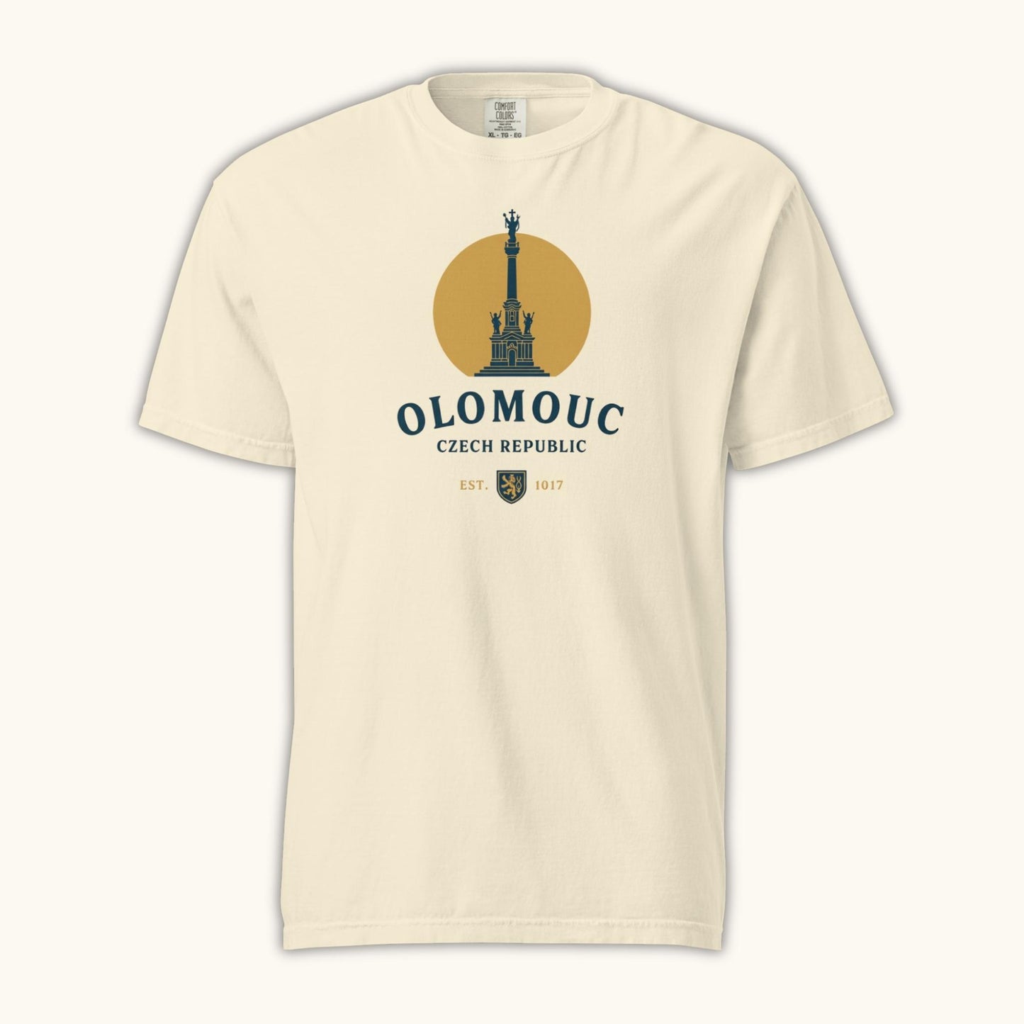 Olomouc Czech Republic t-shirt with Holy Trinity Column vintage design
