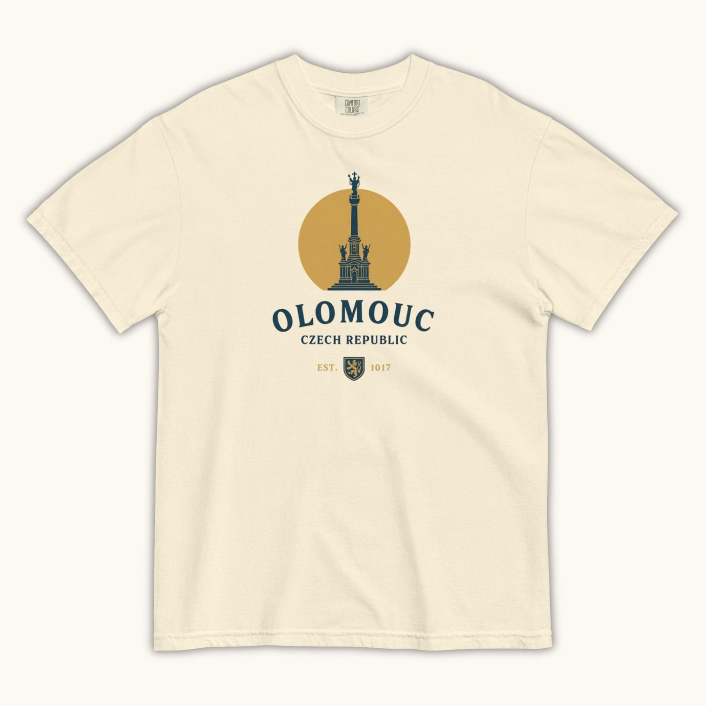 Olomouc Czech Republic t-shirt with Holy Trinity Column vintage design
