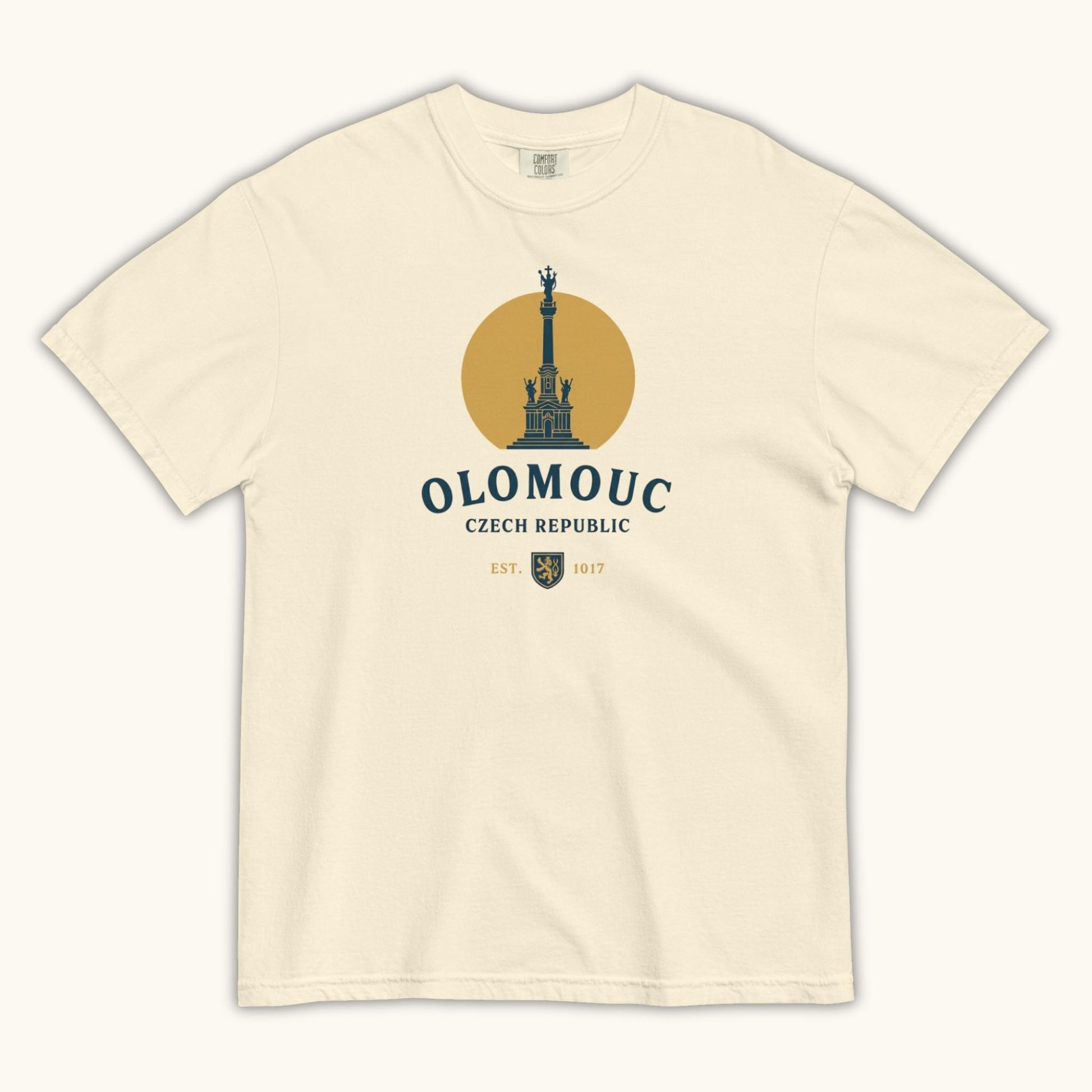 Olomouc Czech Republic t-shirt with Holy Trinity Column vintage design
