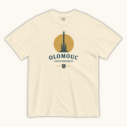 Olomouc Czech Republic t-shirt with Holy Trinity Column vintage design

