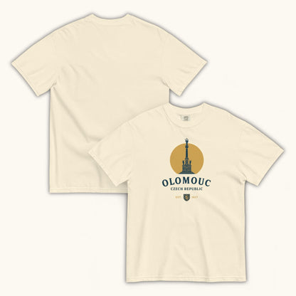 Olomouc Czech Republic t-shirt with Holy Trinity Column vintage design
