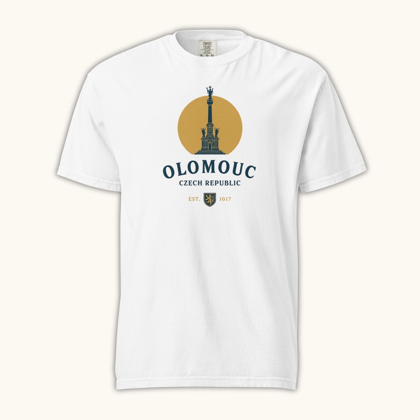 Olomouc Czech Republic t-shirt with Holy Trinity Column vintage design
