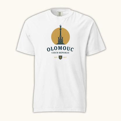 Olomouc Czech Republic t-shirt with Holy Trinity Column vintage design

