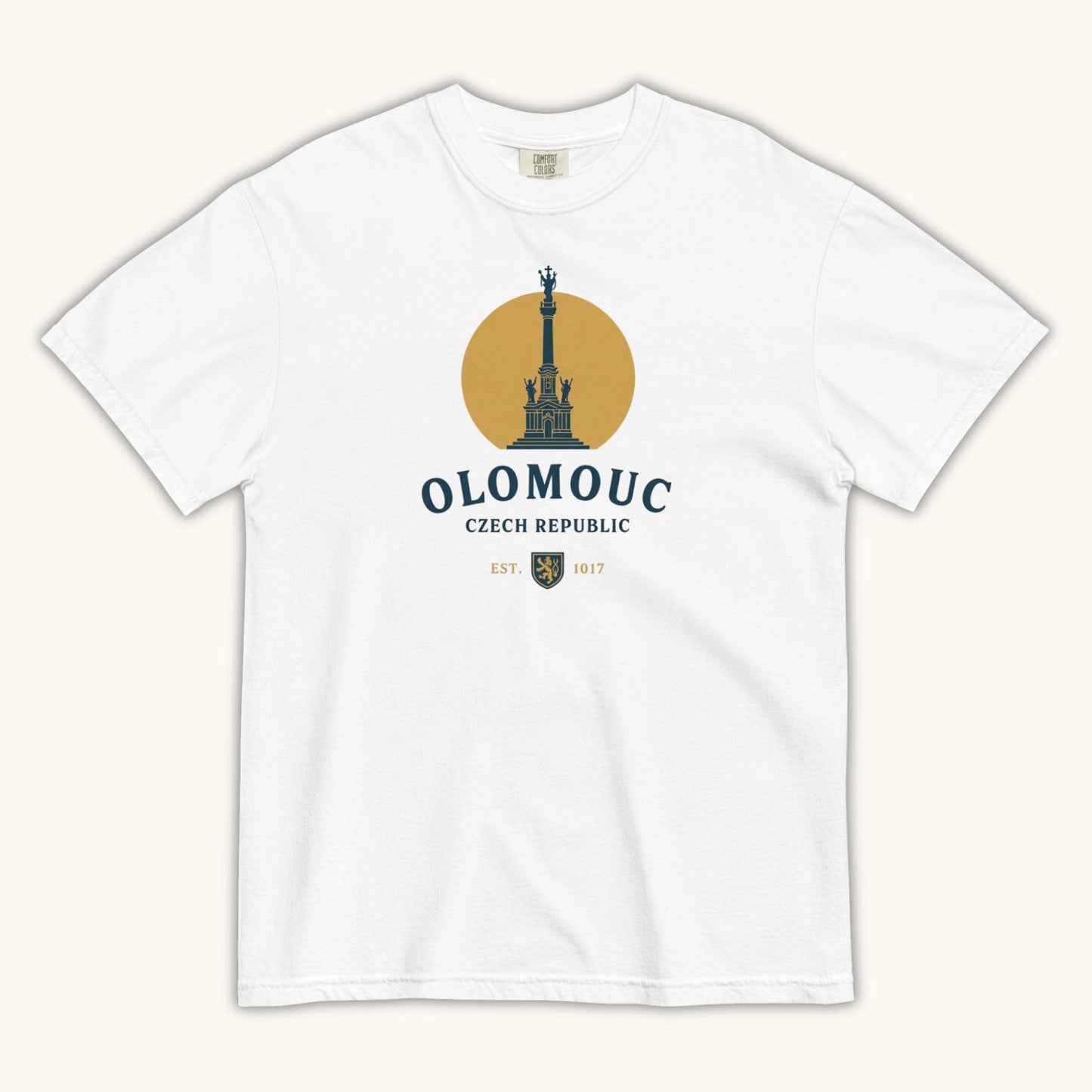 Olomouc Czech Republic t-shirt with Holy Trinity Column vintage design

