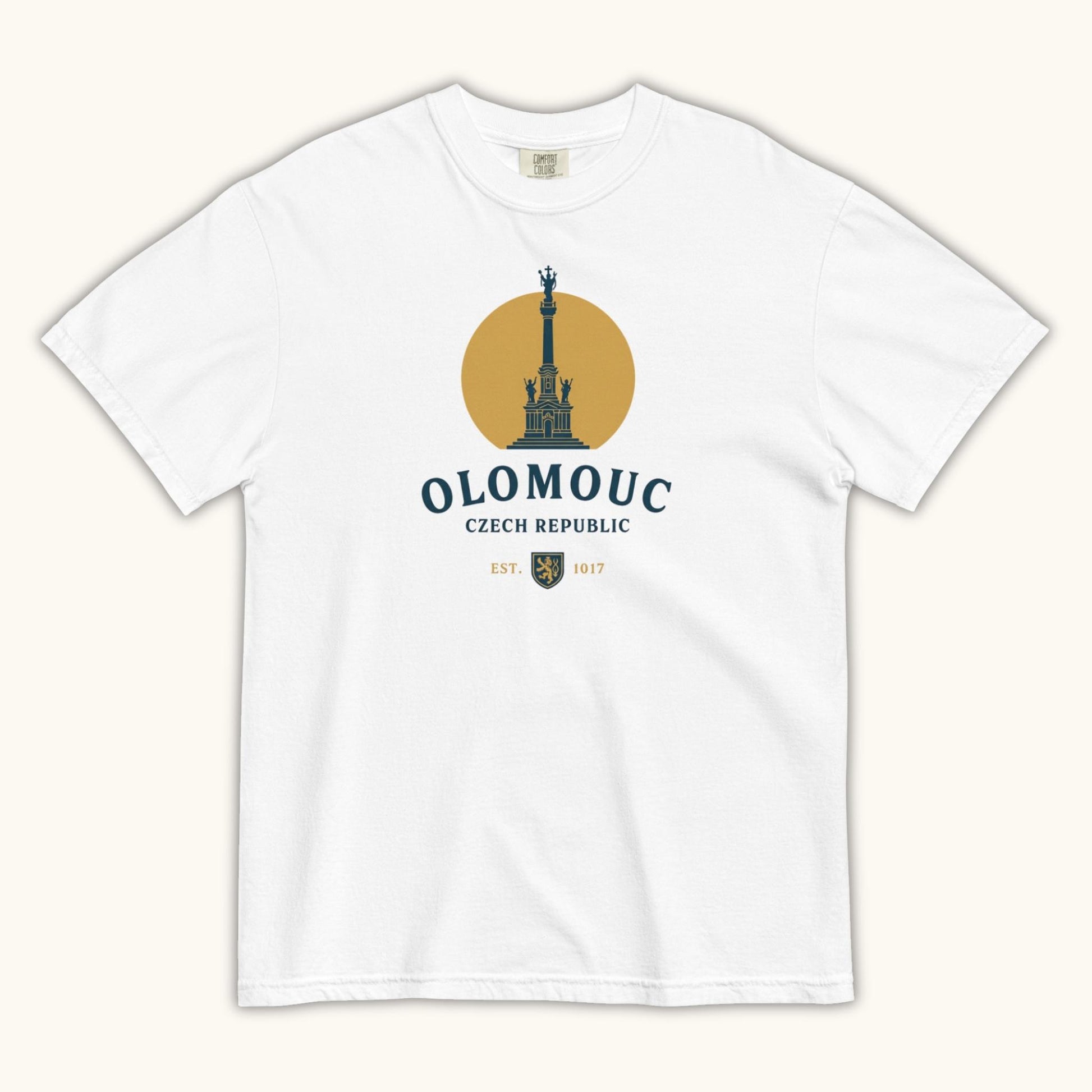 Olomouc Czech Republic t-shirt with Holy Trinity Column vintage design
