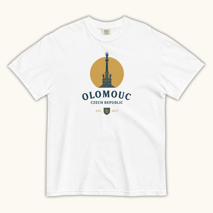 Olomouc Czech Republic t-shirt with Holy Trinity Column vintage design
