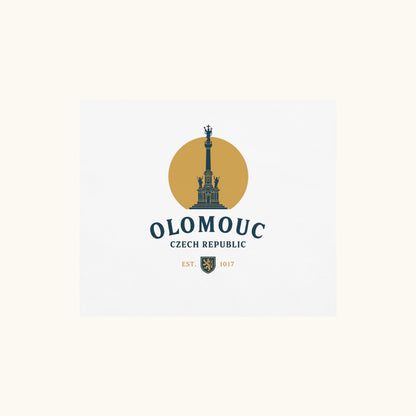 Olomouc Czech Republic t-shirt with Holy Trinity Column vintage design
