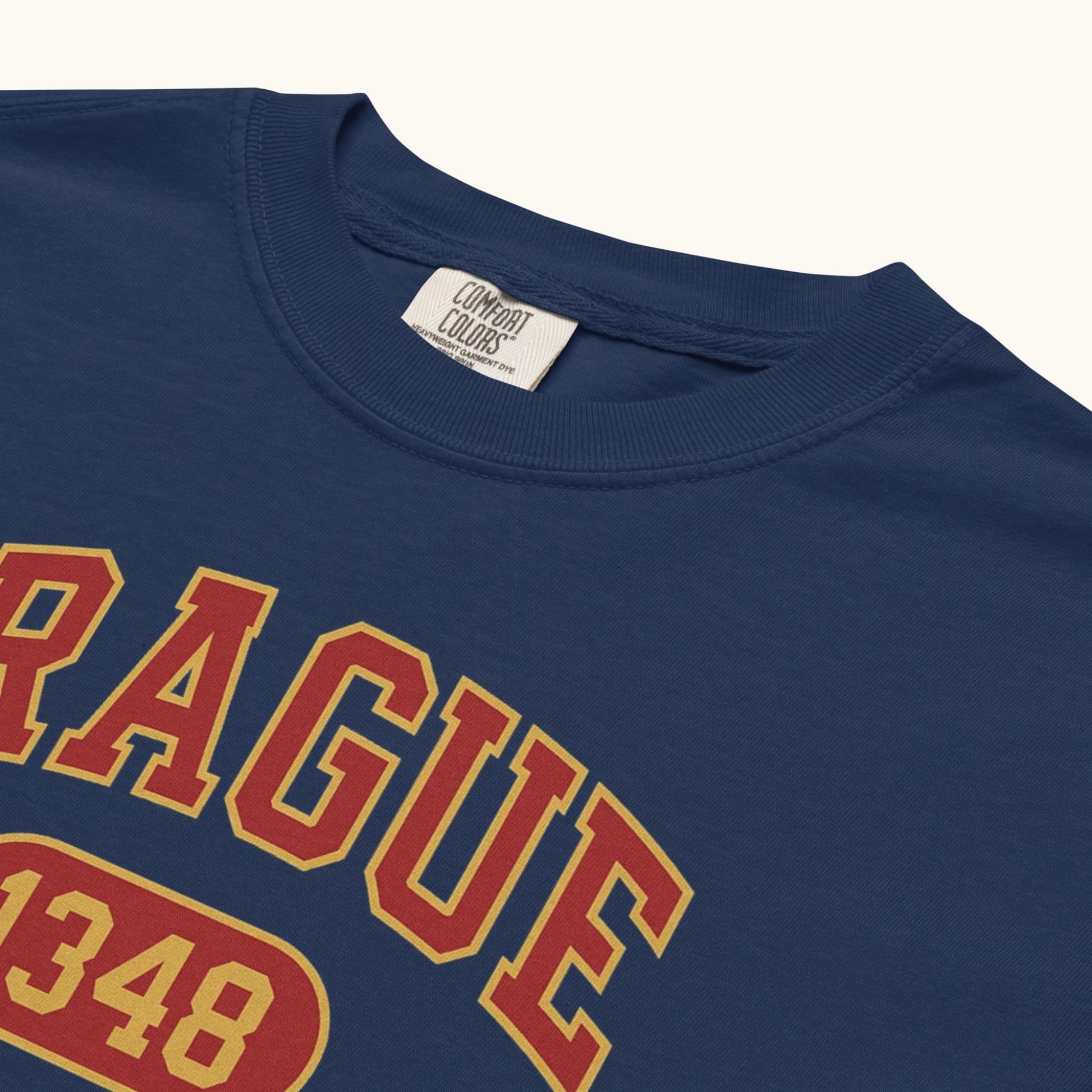 unisex t-shirt Prague 1348 collegiate design black shirt Czech Republic apparel
