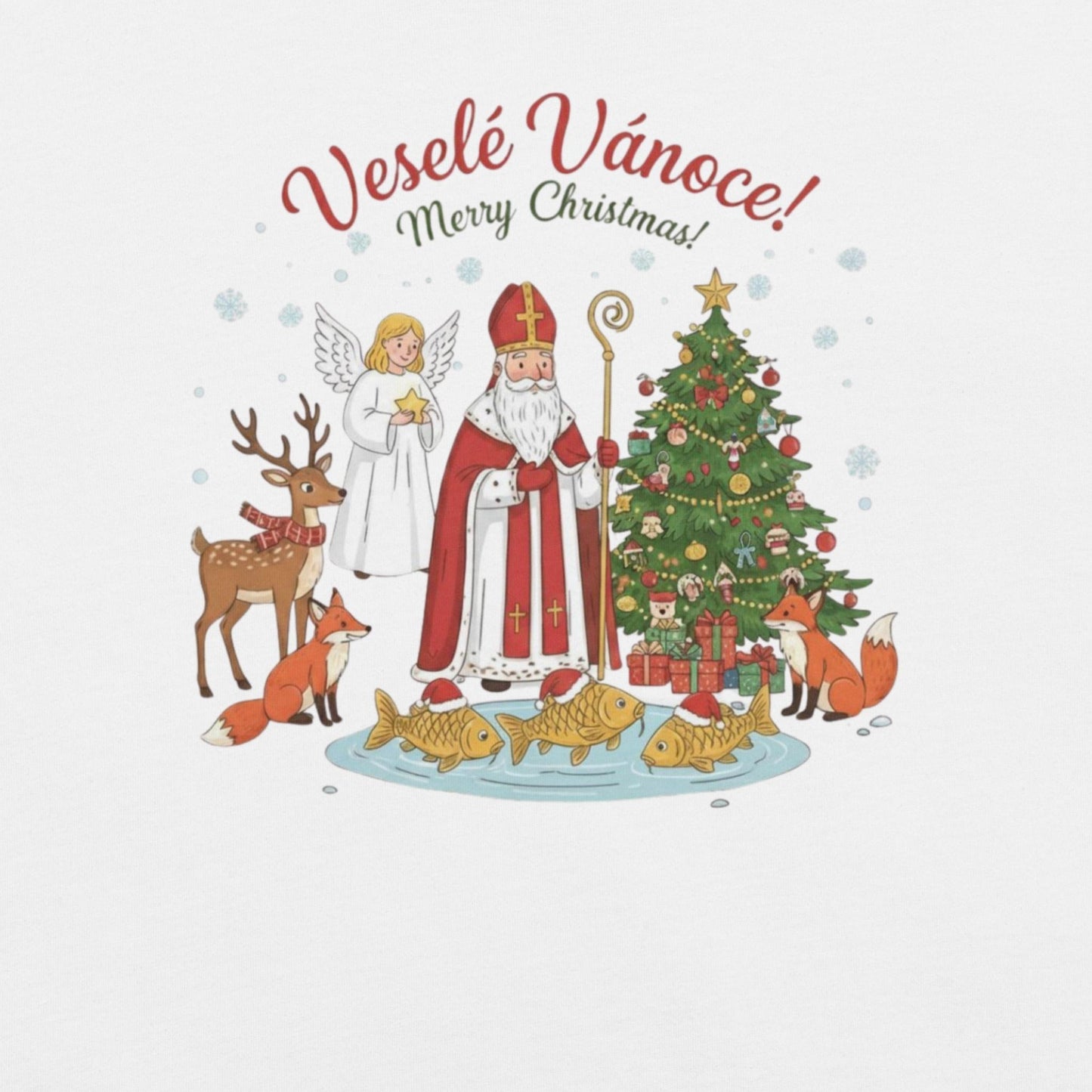 Veselé Vánoce Merry Christmas – Unisex T-Shirt
