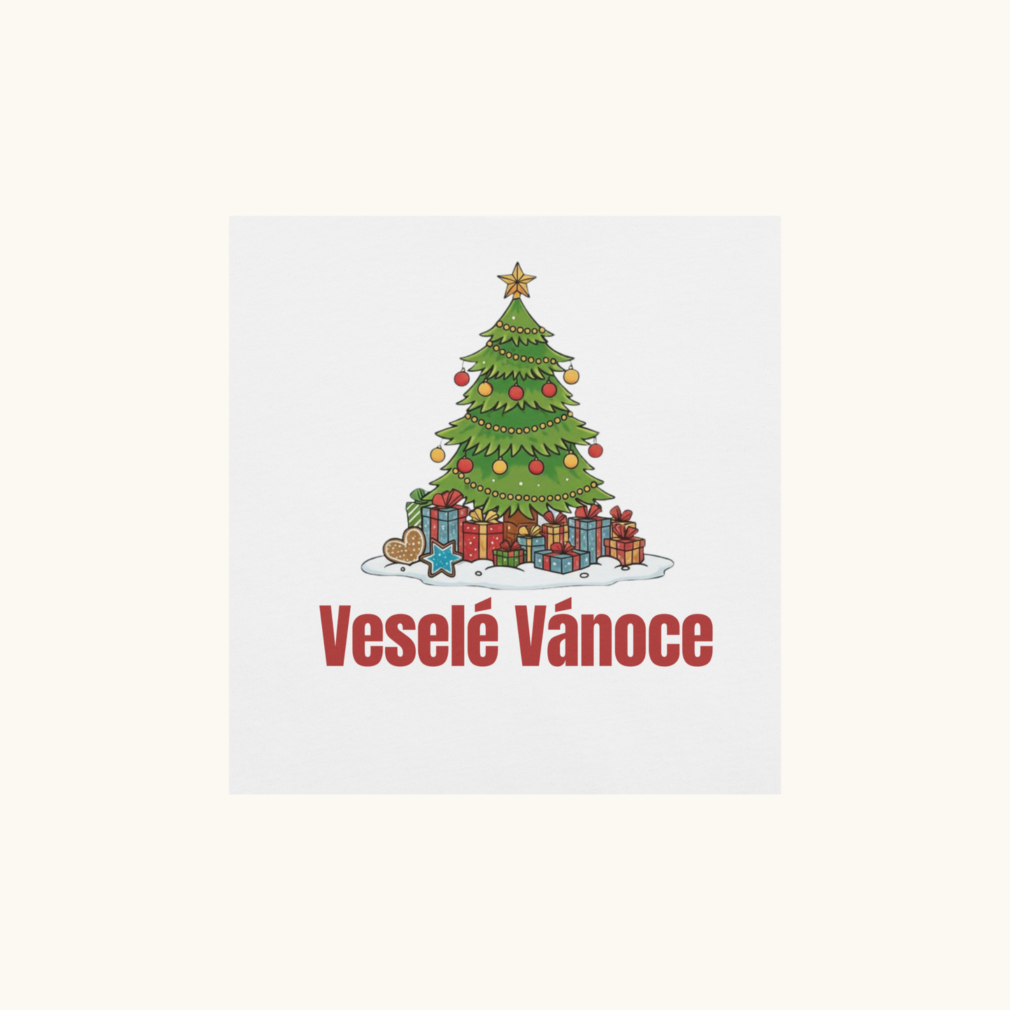 Veselé Vánoce Christmas Tree – Women’s T-Shirt