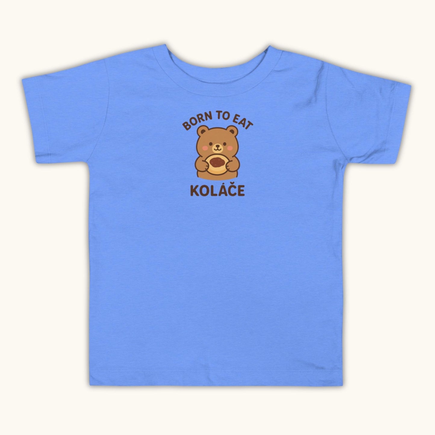 Born to Eat Koláče – Toddler Short Sleeve T-Shirt