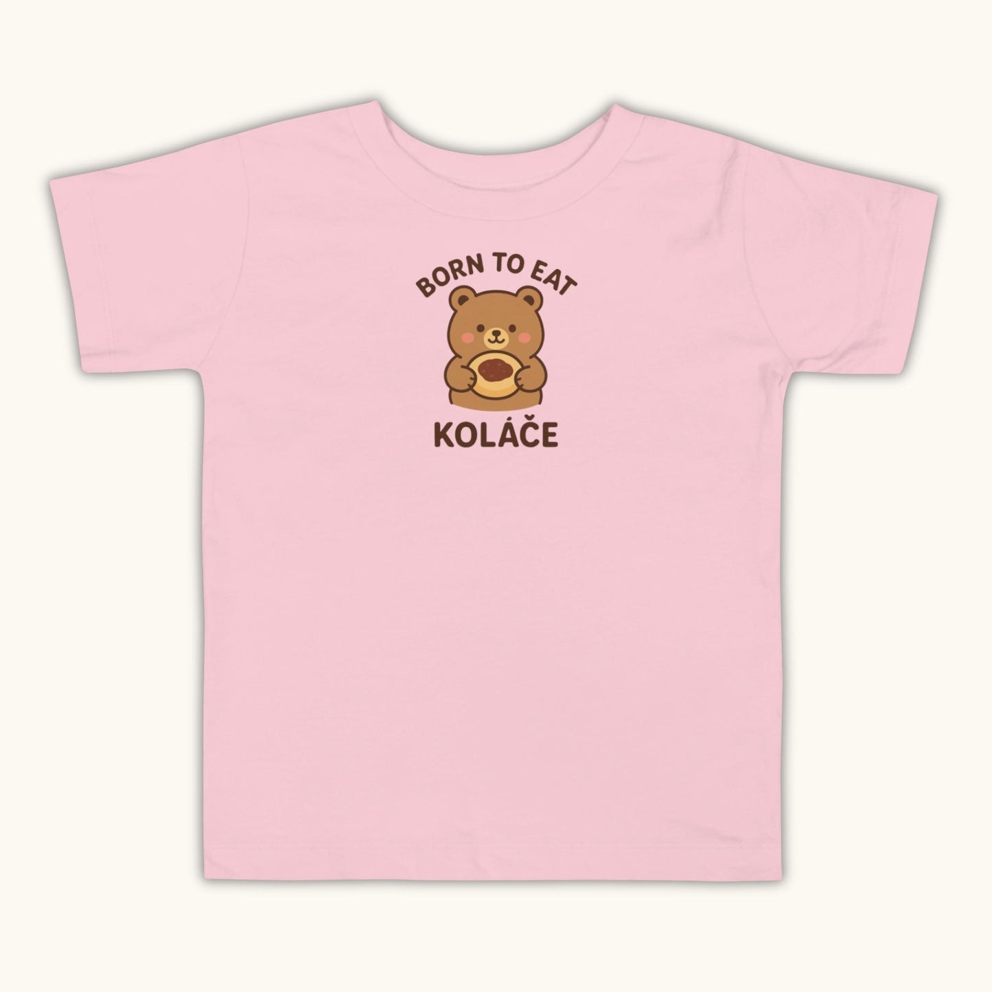 Born to Eat Koláče – Toddler Short Sleeve T-Shirt
