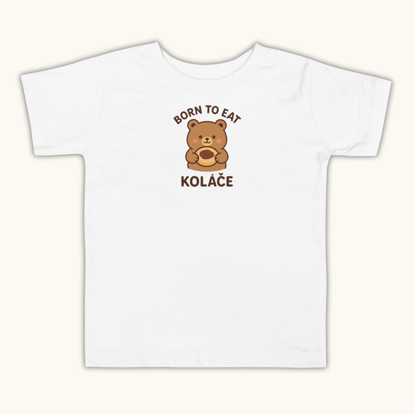 Born to Eat Koláče – Toddler Short Sleeve T-Shirt