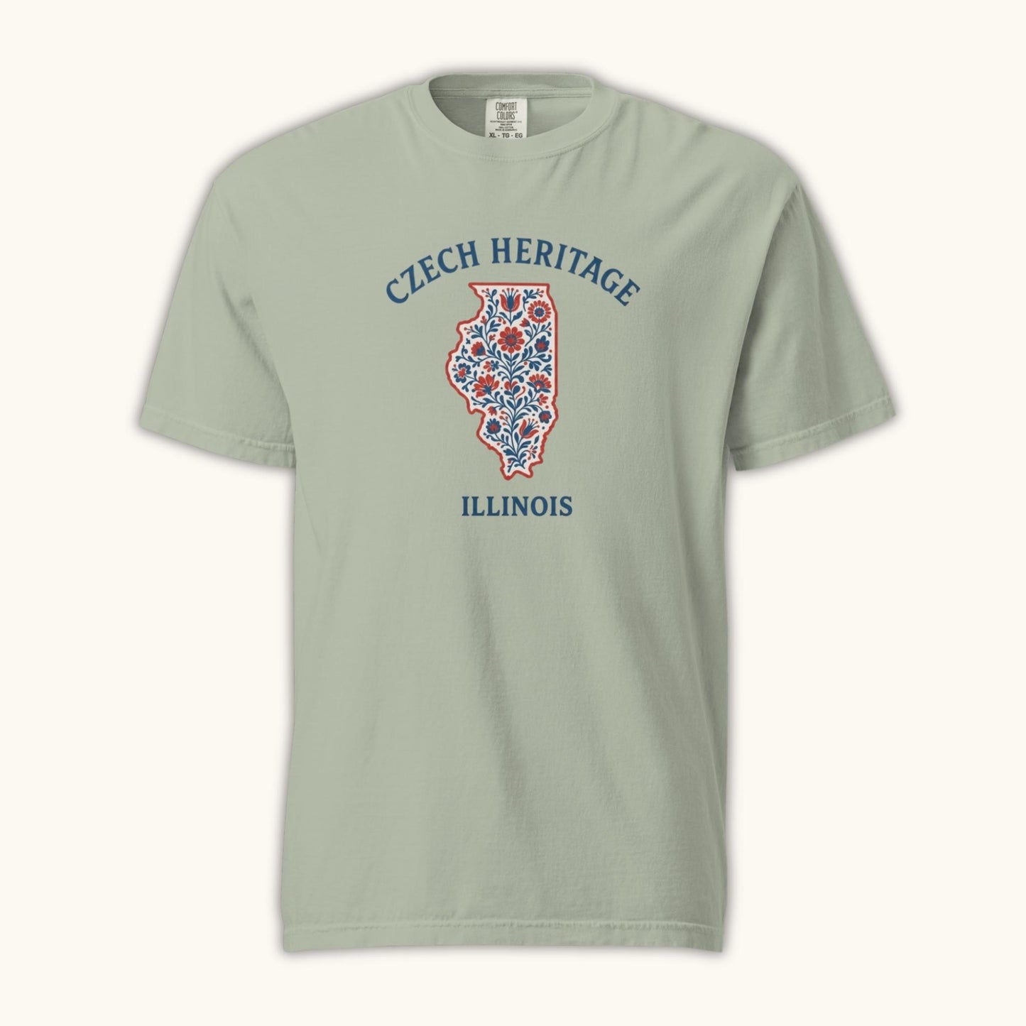 Czech Heritage Illinois T-Shirt – Czech American Folk Art Shirt