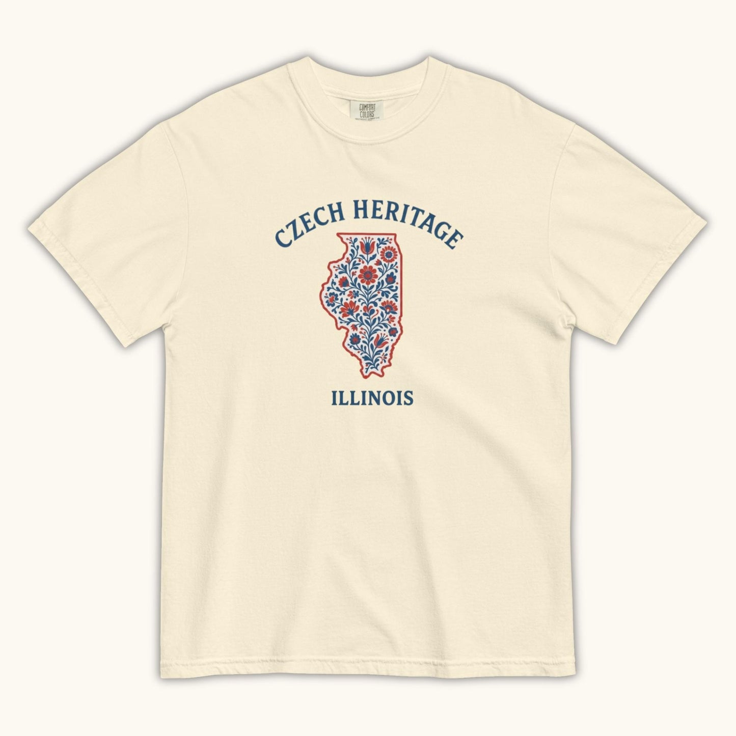Czech Heritage Illinois T-Shirt – Czech American Folk Art Shirt