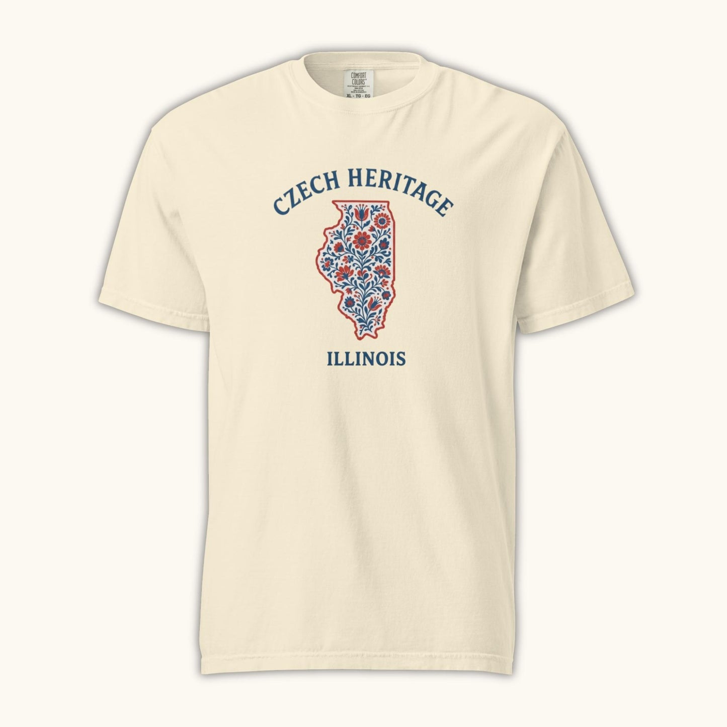 Czech Heritage Illinois T-Shirt – Czech American Folk Art Shirt