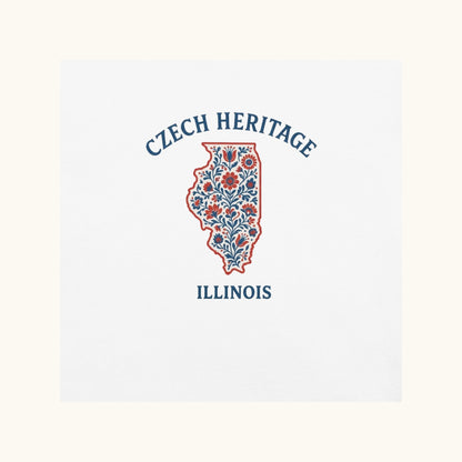 Czech Heritage Illinois T-Shirt – Czech American Folk Art Shirt