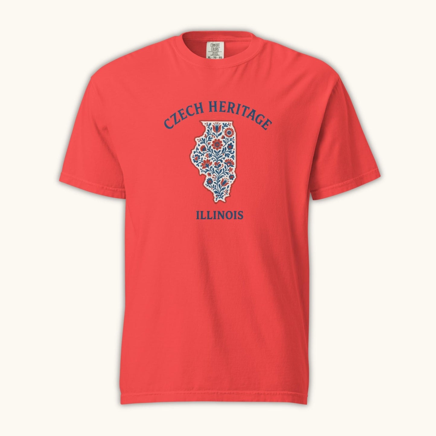 Czech Heritage Illinois T-Shirt – Czech American Folk Art Shirt