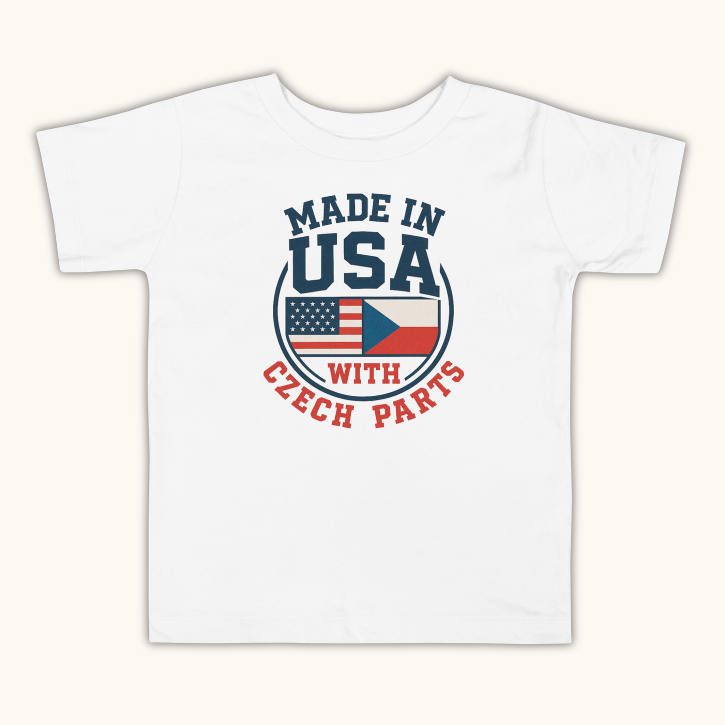 Made in USA with Czech Parts – Toddler Short Sleeve t-shirt