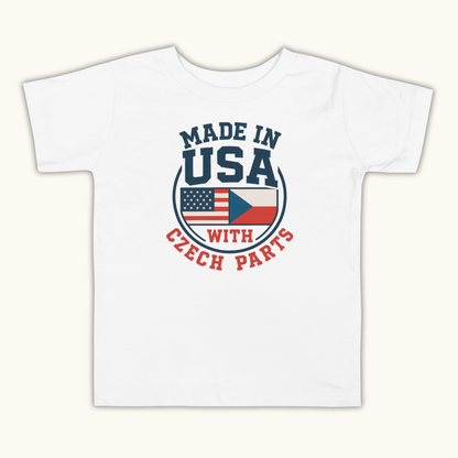 Made in USA with Czech Parts – Toddler Short Sleeve t-shirt