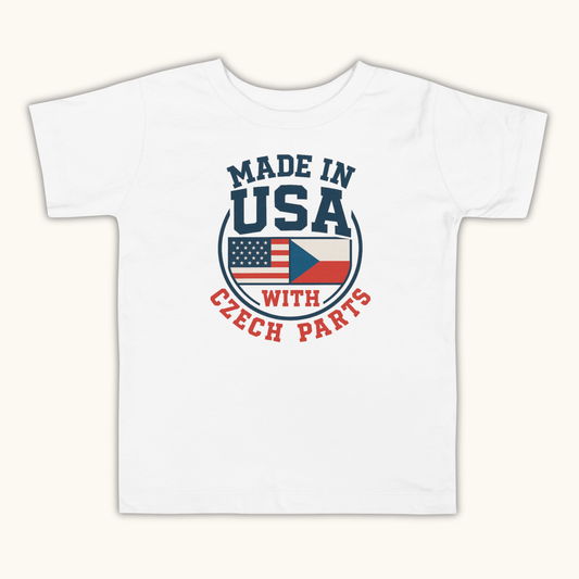 Made in USA with Czech Parts – Toddler Short Sleeve t-shirt