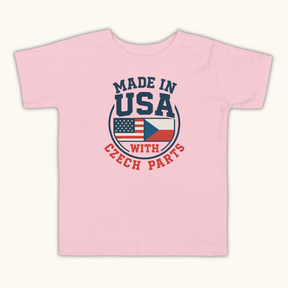 Made in USA with Czech Parts – Toddler Short Sleeve t-shirt