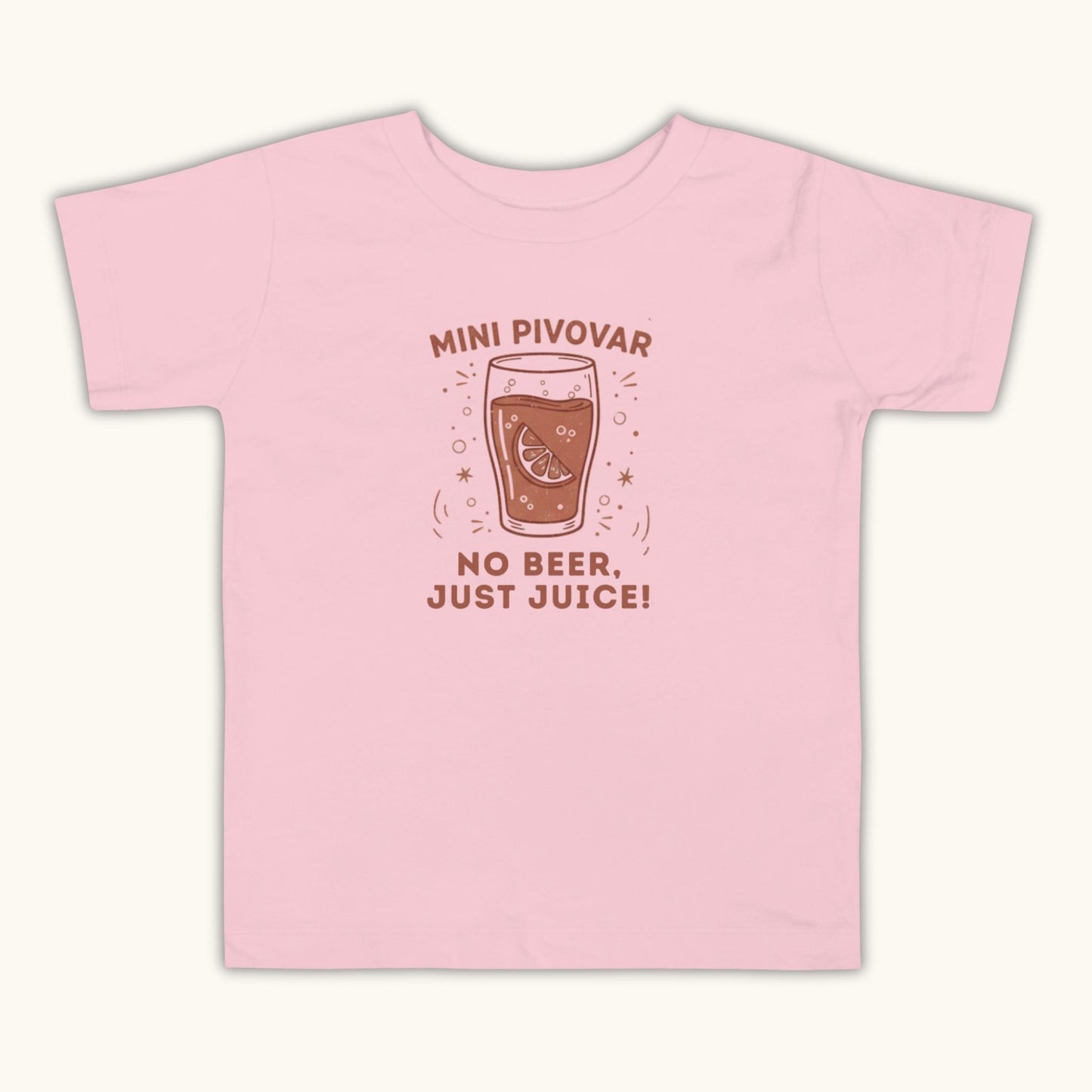Mini Pivovar – No Beer, Just Juice! Toddler Short Sleeve Tee