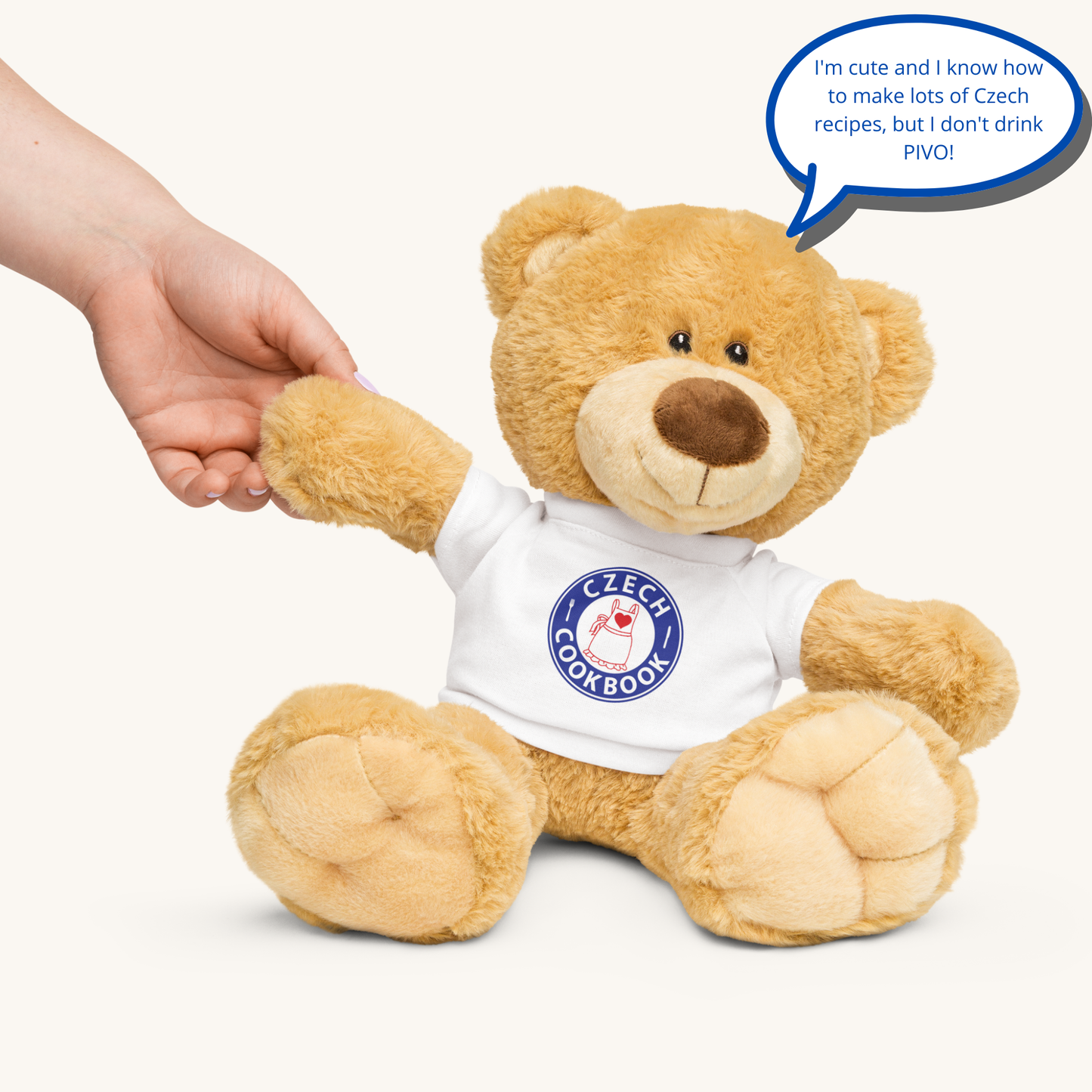 Teddy Bear with a T-Shirt – Czech CookBook Toy