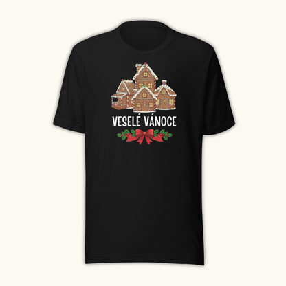 Veselé Vánoce Gingerbread Houses – Women’s T-Shirt