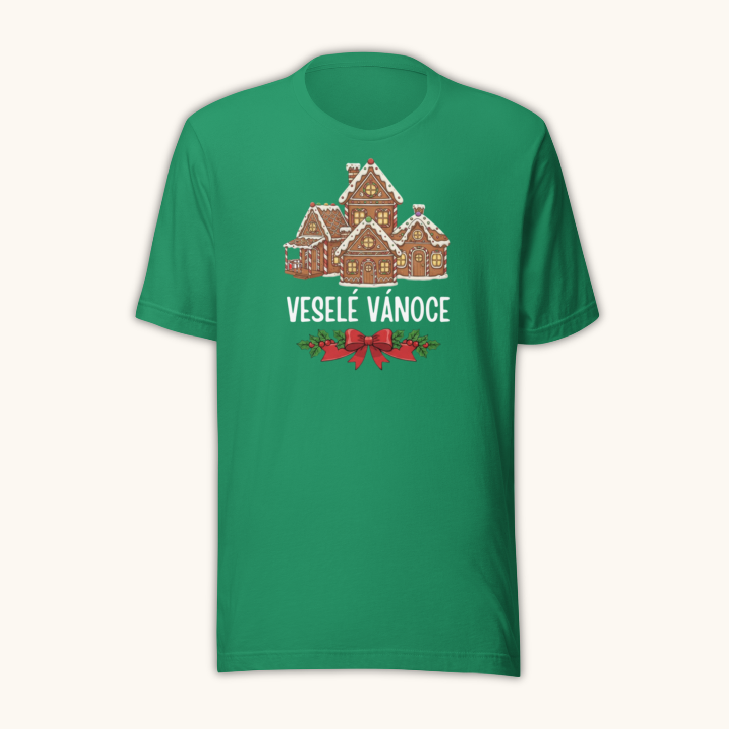 Veselé Vánoce Gingerbread Houses – Women’s T-Shirt