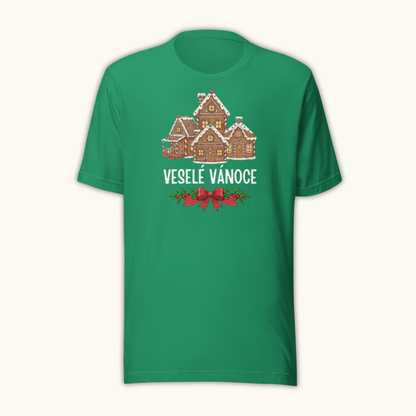 Veselé Vánoce Gingerbread Houses – Women’s T-Shirt