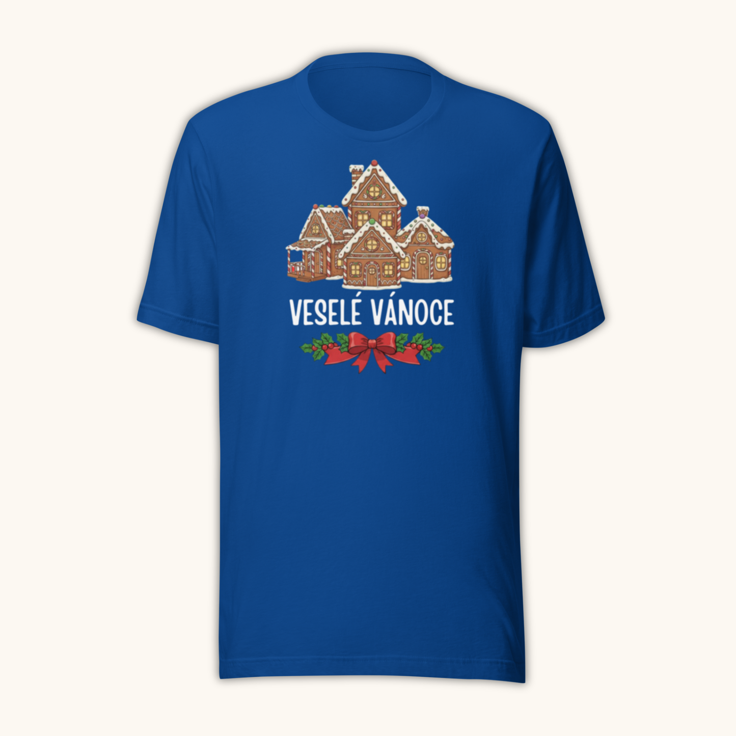 Veselé Vánoce Gingerbread Houses – Women’s T-Shirt