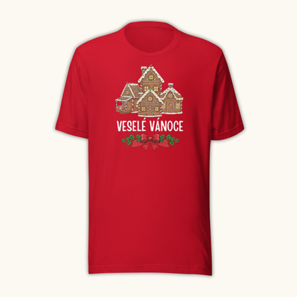 Veselé Vánoce Gingerbread Houses – Women’s T-Shirt
