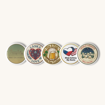 Czech Republic Pin Set – Pack of 5 Pins