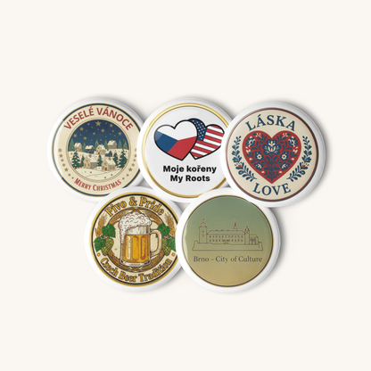 Czech Republic Pin Set – Pack of 5 Pins