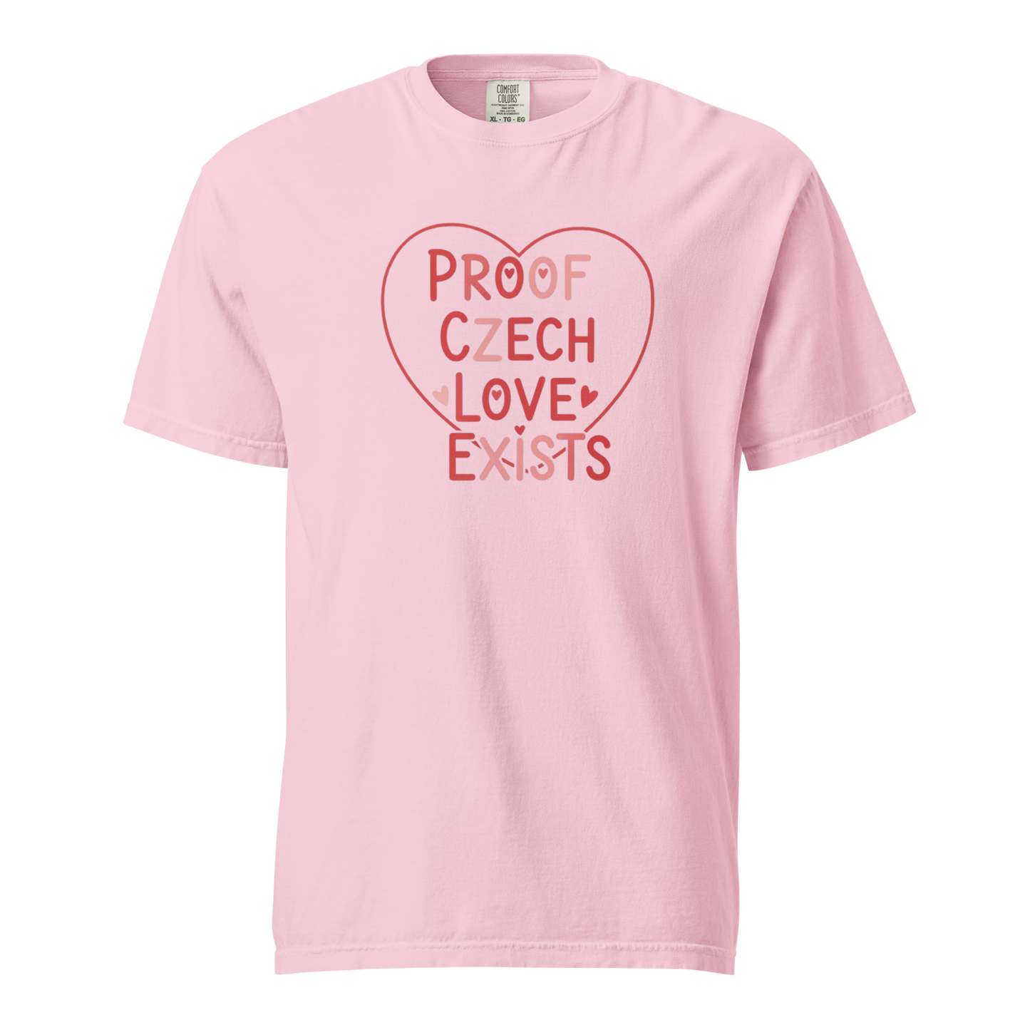 Proof Czech Love Exists T-Shirt – Czech Valentine Love Heart Shirt