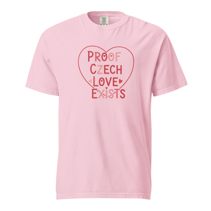 Proof Czech Love Exists T-Shirt – Czech Valentine Love Heart Shirt