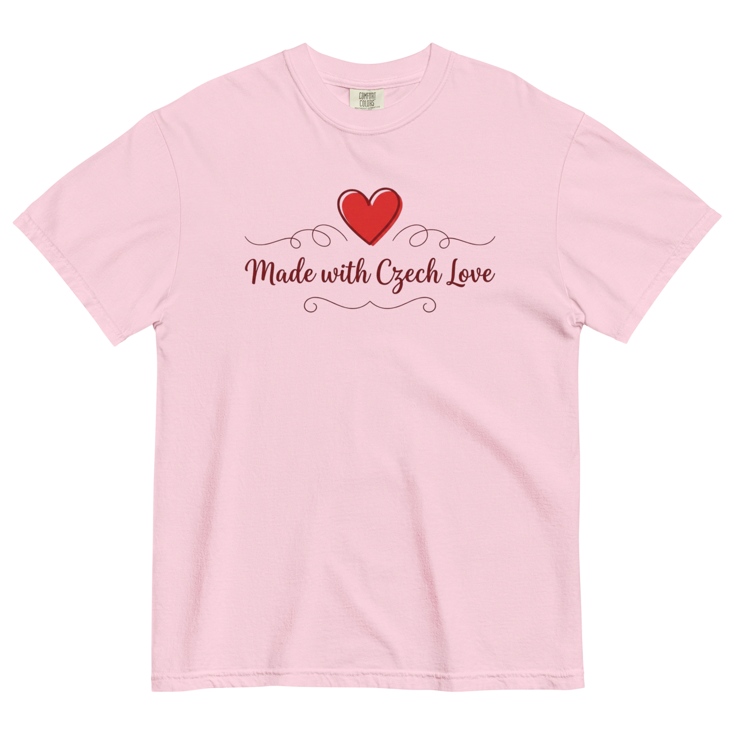 Made with Czech Love T-Shirt – Romantic Czech Heritage Love Shirt