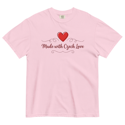 Made with Czech Love T-Shirt – Romantic Czech Heritage Love Shirt