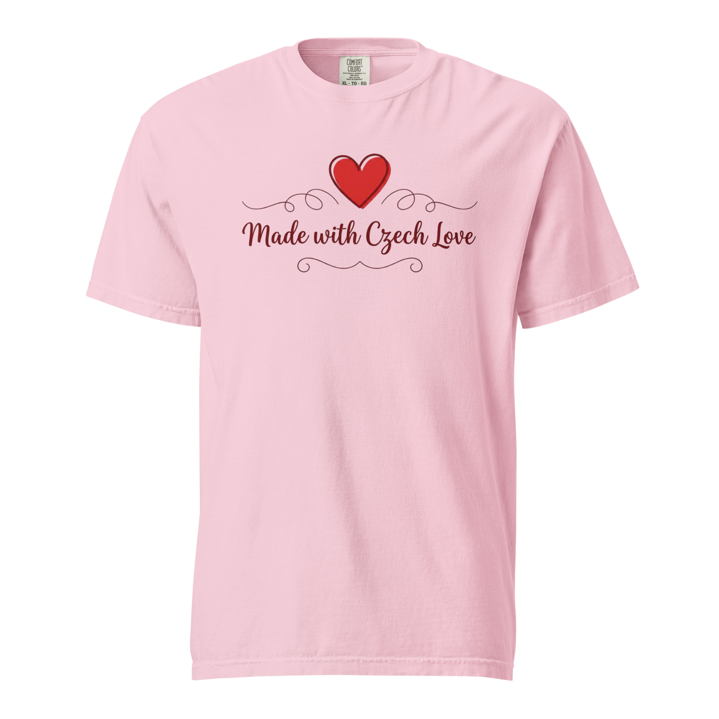 Made with Czech Love T-Shirt – Romantic Czech Heritage Love Shirt